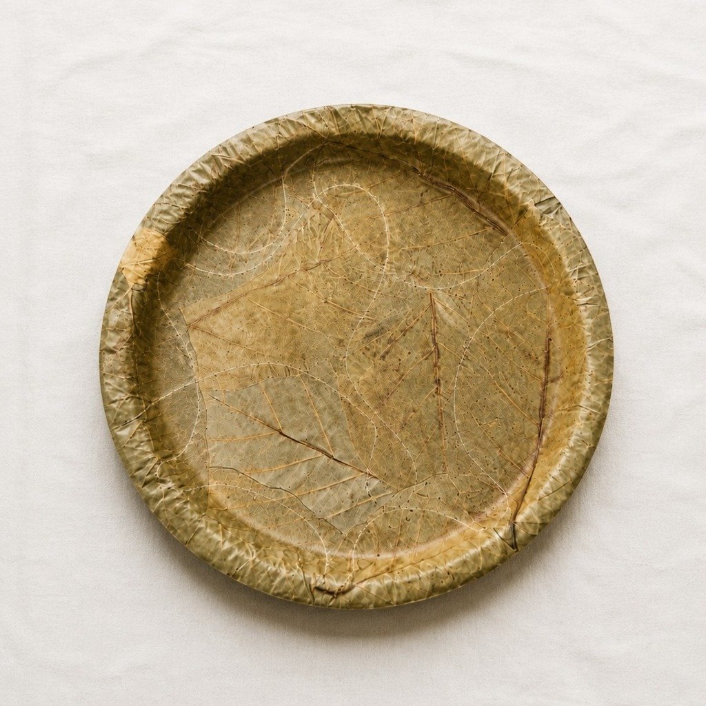 13 Inch Sal Leaf Dinner Plate - Natural Biodegradable Plate India