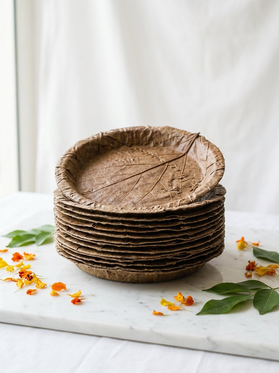 Sal Leaf Dinner Plates - 100% Natural Biodegradable Tableware