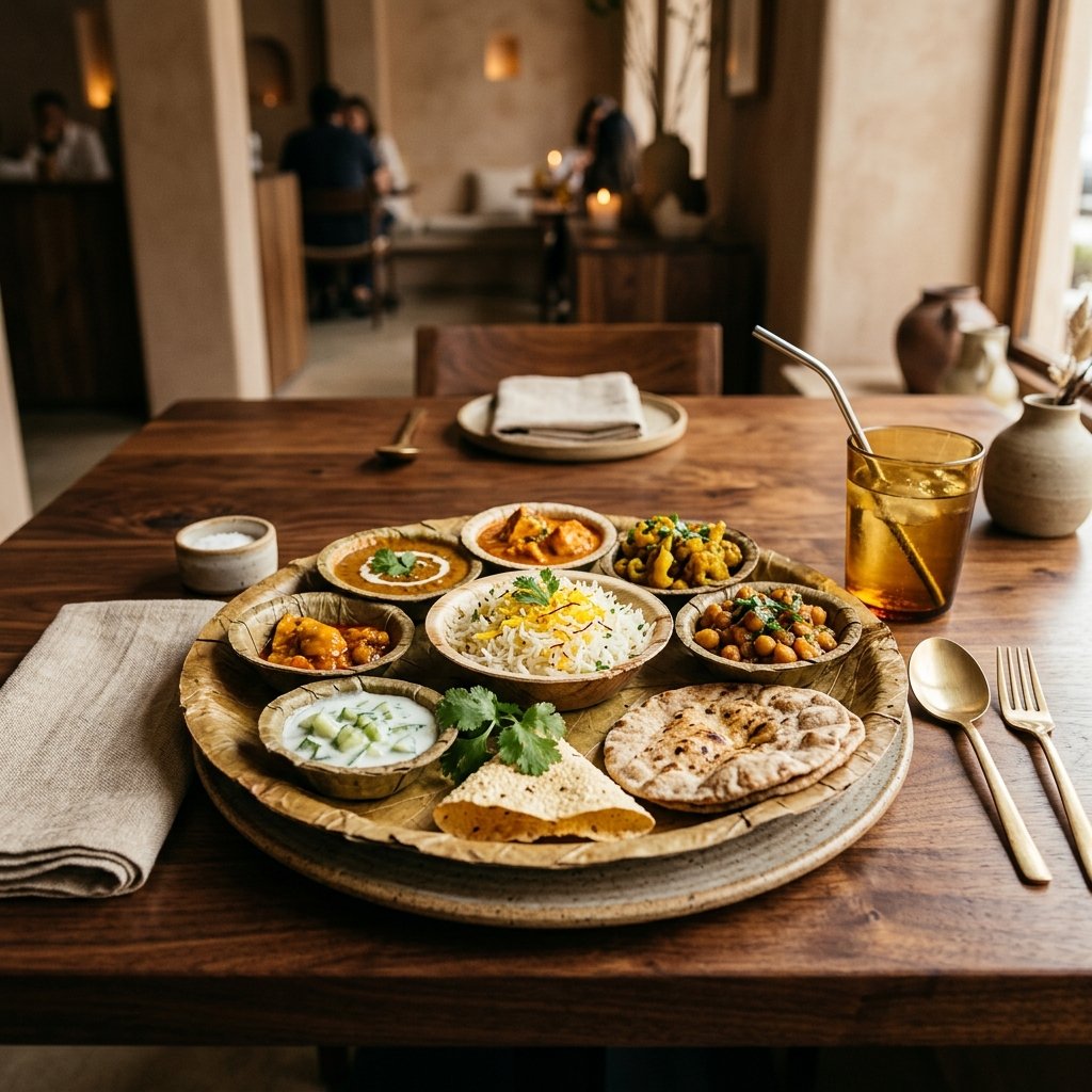 Restaurant switching to leaf plates
