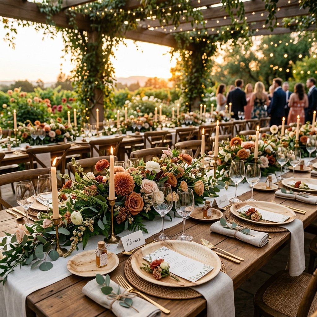 Catering with leaf plates